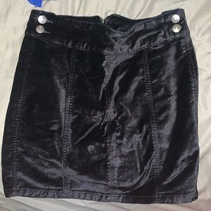 Free People W 27 Felt Black Skirt
